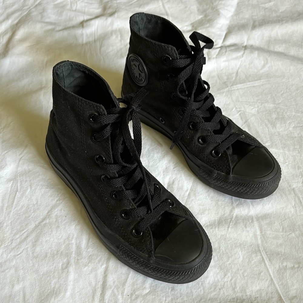 All black Converse high top